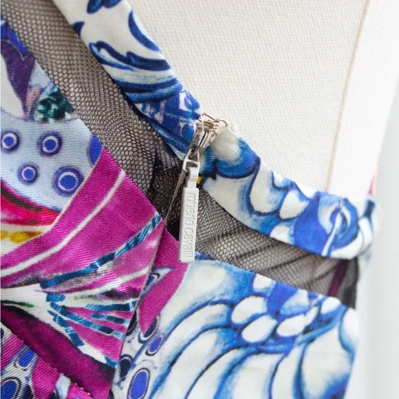 Roberto Cavalli Vintage 2000s Multicolor Nausicaa Printed Maxi Dress -  threedaughtersproperties.com